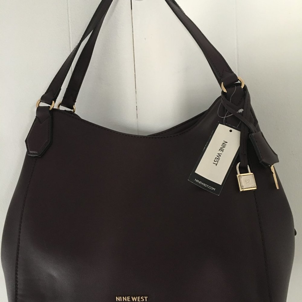 Nine West Emerson Carryall - Dark Garnet/Gold